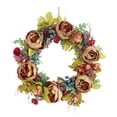 thumbnail image 2 of de flores Puerta de ratán Colgante Porche Flores artificiales Decoración de peonía, 2 of 9