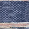 thumbnail image 3 of LR Home Naomi 18" x 18" Blue/Multicolor Diamond Cotton Blend Decorative Throw Pillow, 3 of 6