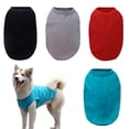 thumbnail image 1 of 4 piezas de ropa para mascotas de manga corta transpirable y fresca para mascotas, ropa para perros de color sólido MFZFUKR BST2002784-1, 1 of 6