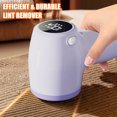 thumbnail image 6 of Rirool USB Rechargeable Fabric Shaver, Lint Remover with 3 Stainless Steel Blades & Digital Display, Portable Clothes Defuzzer for Sweaters & Blankets, Purple, 6 of 8