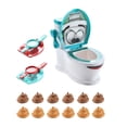 thumbnail image 2 of Juego de lanzamiento de caca, juego de inodoro para niños, juguetes de broma, juguete de simulación de expulsión de inodoro para regalo de cumpleaños,, 2 of 9