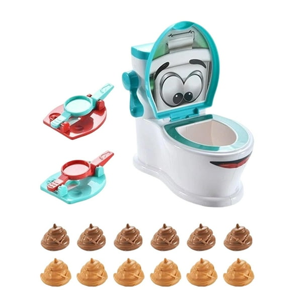 Juego de lanzamiento de caca, juego de baño para niños, juguete sensorial divertido, juguete de broma para fiestas infantiles de jardín de infantes.