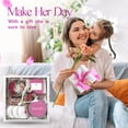 thumbnail image 3 of Cestas de regalo de spa LaurGifts con aroma a rosa y jazmín para mujer, 3 of 9
