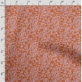 thumbnail image 3 of Soimoi Floral Print,Cotton Poplin, Sewing Fabric Sold by The Yard 42 Inch Wide,Sewing Craft Quilting/Quilt Making Fabric, Orange & White, 3 of 5