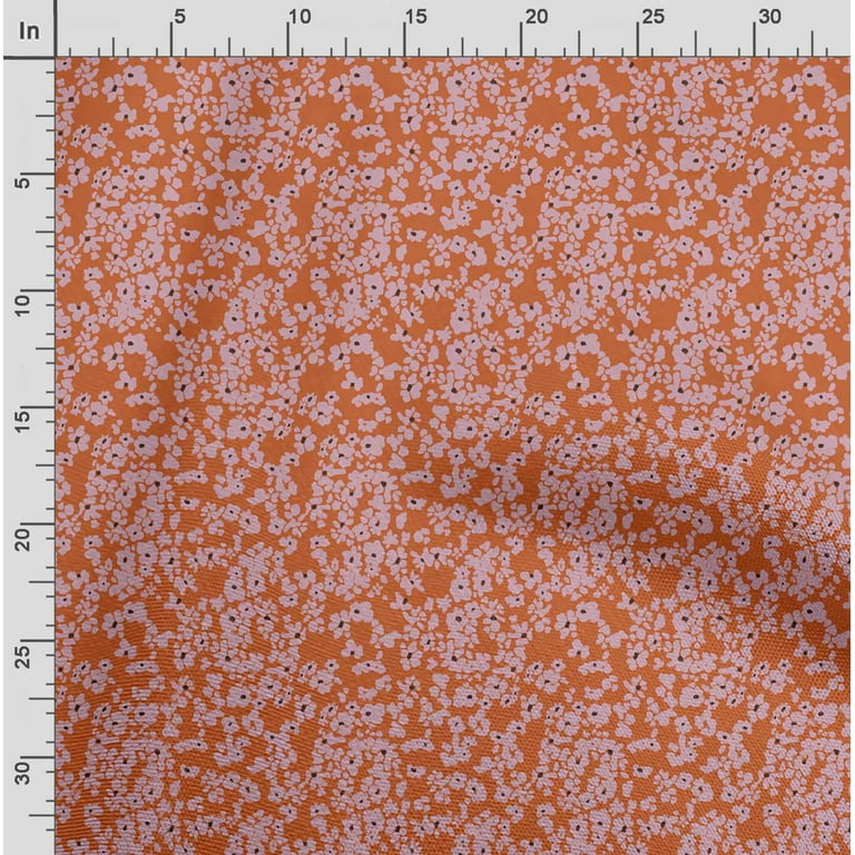  Soimoi Floral Print, Poly Taffeta Fabric, Decor Sewing