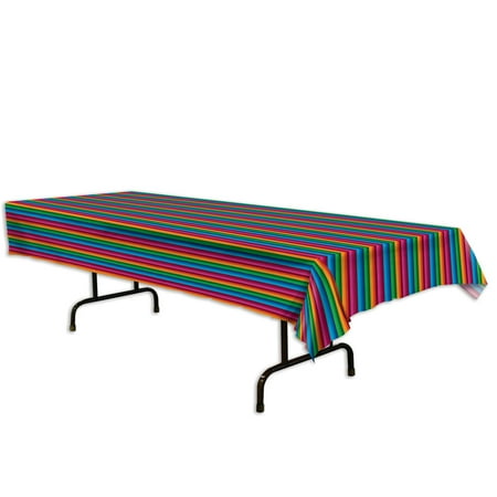 Fiesta Tablecover 54" X 108"- 12 Pack(1 Per Package)- Plastic