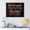thumbnail image 2 of Scripture Walls Beautiful In Its Time Ecclesiastes 3:11 Christian Wall Art Bible Verse Print Ready To Hang Unframed, 2 of 7