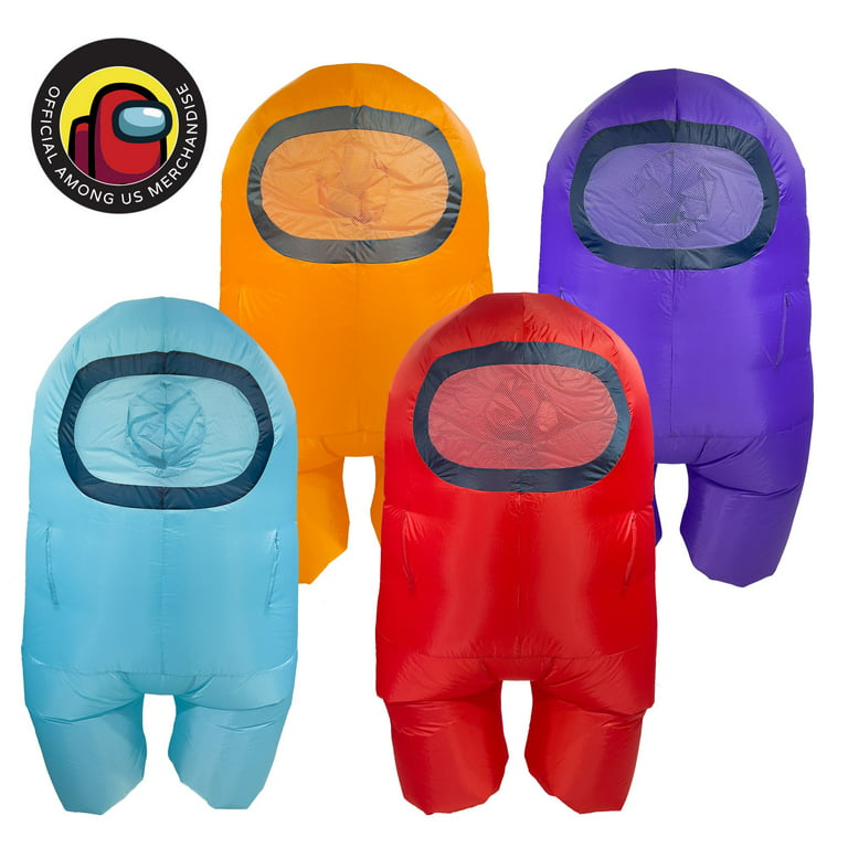 Amongst Us Imposter Sus Crewmate Inflatable Adult Costume Red | Standard