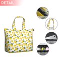 thumbnail image 2 of Yellow Lemon Fruit Slices White Pattern Travel Tote Bags for Women Carry On,Large Weekender Bags for Women Travel,Multi Functional Duffle Bag for Work,Shopping,Sports, 2 of 5