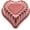 Red Heart, variant on Charlotte Cake Pan 10 Inch Heavy Duty Carbon Steel Fluted Mold with Non-Stick Coating Professional Decorative Round Pan for Wedding, Birthday & Holiday Baking Gold Ripple