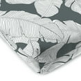 thumbnail image 5 of Jordan Manufacturing 17" x 19" Carano Stone Grey Leaves Rectangular Outdoor Seat Cushions with Ties (2 Pack), 5 of 11