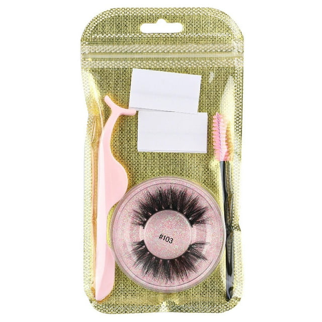Cils Auto-Adhésifs Réutilisables avec Bandes de Colle et Pinces pour Mariages Fêtes Usage Quotidien