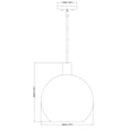thumbnail image 7 of 1 Light Pendant In Modern Style-11 Inches Tall And 9.75 Inches Wide-Brushed Nickel Finish-Clear Seedy Glass Color Z-Lite 7501P10-Bn, 7 of 7