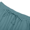 thumbnail image 7 of OGLCCG Girls Wide Leg Pants Flowy Drawstring Elastic Waist Summer Beach Pants Kids Lightweight Loose Boho Lounge Trousers 3-14 Years, 7 of 7