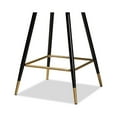 thumbnail image 5 of Baxton Studio Preston Modern Luxe and Glam Green Velvet Fabric Upholstered and Two-Tone Black and Gold Finished Metal, 5 of 7