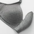 thumbnail image 7 of DondPO Plus Size Bras for Women Wireless Comfortable Bras for Older Women Front Closure Bras for Women No Underwire Wireless Bras for Women Seamless Tshirt Bra Full Coverage Bras for Women Gray 44, 7 of 7