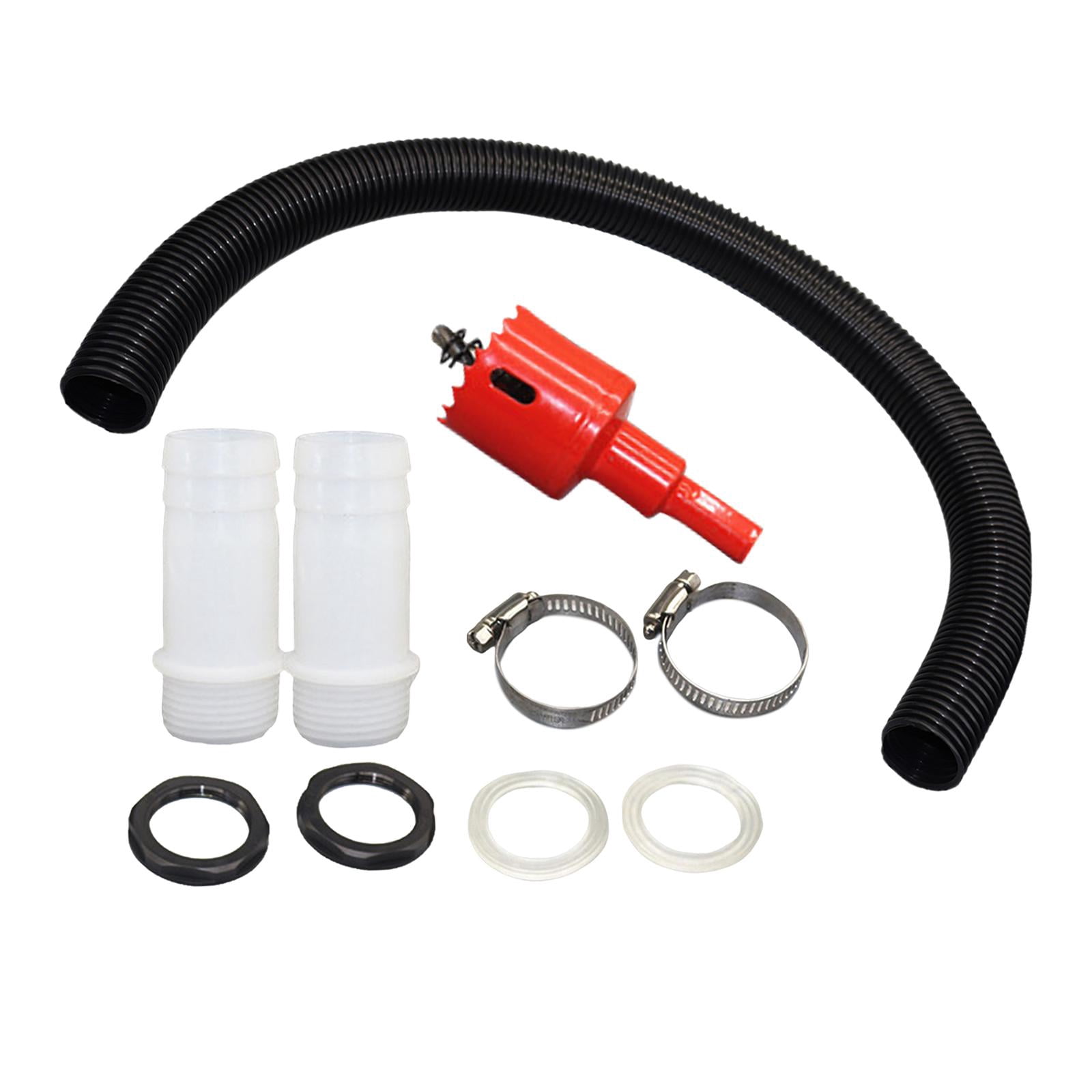 Rain Barrel Overflow Hose , Water Collection Easy Install Lightweight Durable Hose Connector Pipe for Outdoor Activities Balcony Yard 3.2cm With Taper