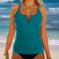 thumbnail image 2 of Women's Swimwear Tankini Set Bikini Top With Swim Shorts Beach Pool Outfit, 2 of 2