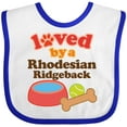 thumbnail image 3 of Inktastic Rhodesian Ridgeback Loved by a (Dog Breed) Boys or Girls Baby Bib, 3 of 4