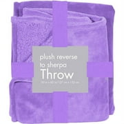 your zone 50" x 60" plush sherpa throw