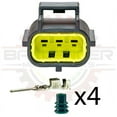 thumbnail image 2 of Ballenger Motorsports - 3 Way Sensor Receptacle Connector Kit - Black, 2 of 3