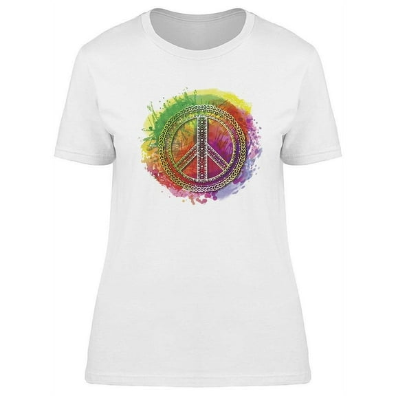 Peace Symbol. T-Shirt Women -Image by Shutterstock, Female Medium