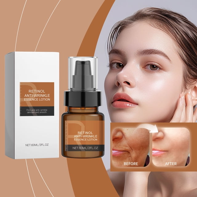 Retinol Suero Antiarrugas | Loción facial hidratante para líneas finas y reafirmante | Crema hidratante facial ligera e iluminadora para todo tipo de pieles | Rápida absorción | 60ml