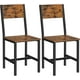 thumbnail image 1 of Sillas de comedor VASAGLE de estilo industrial rústico marrón/negro (x, 1 of 4