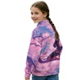thumbnail image 2 of COEQINE Girls Quarter Zip Sweatshirt Tops, Long Sleeve Loose Fit Sweatshirt Pullover, Printed Fashion Top for Kids Teens Ages 13-14 Machine Wash, Dachshund Flower Pink, 2 of 7