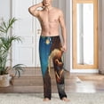 thumbnail image 6 of Lsque Squirrel Sleeping In Tree Print Men's Pajama Pants, Lounge Pant - Comfortable Home Wear,Elastic Waistband, Stylish Design-Medium, 6 of 9