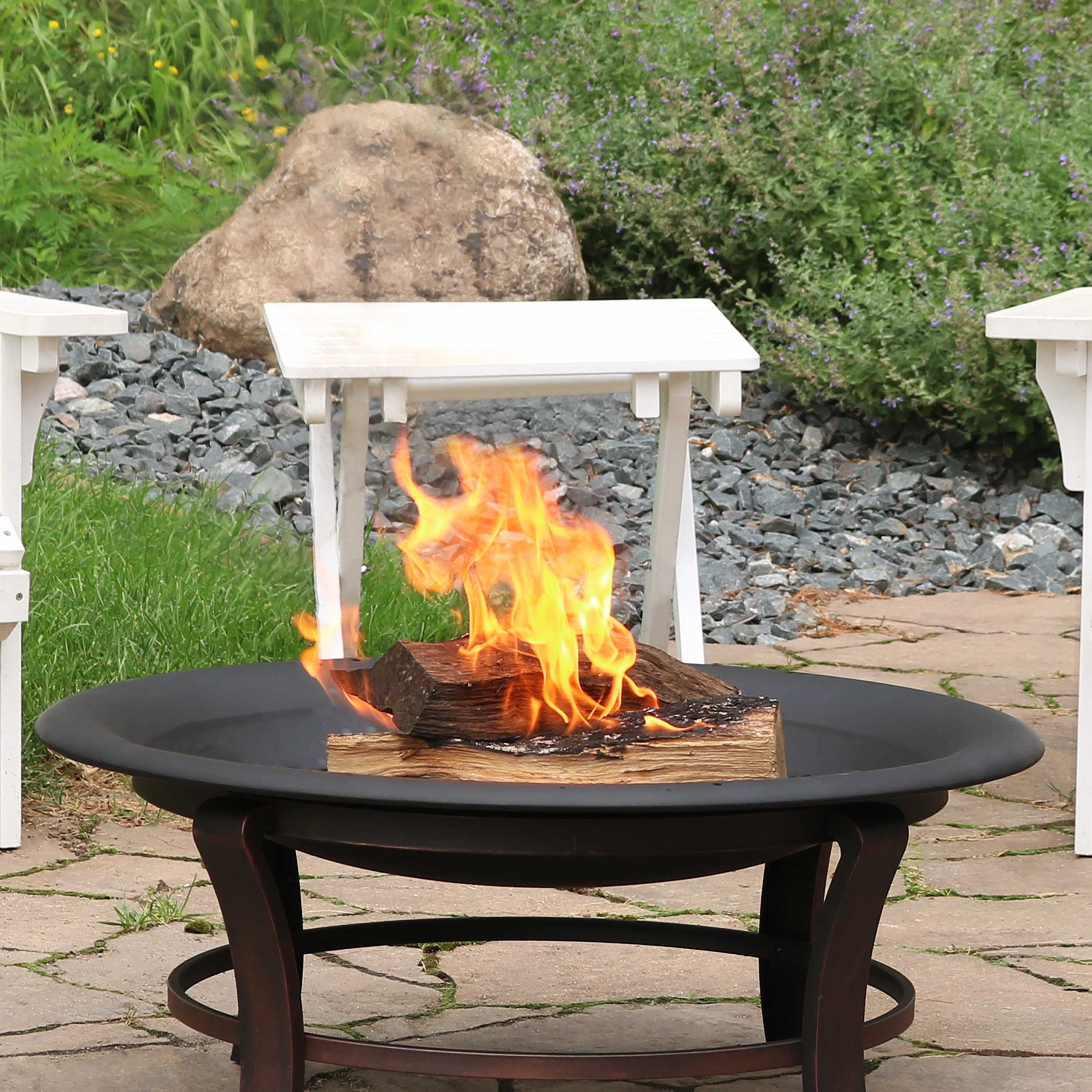 Sunnydaze Outdoor Replacement Fire Bowl, Round Fire Pit Bowl Insert