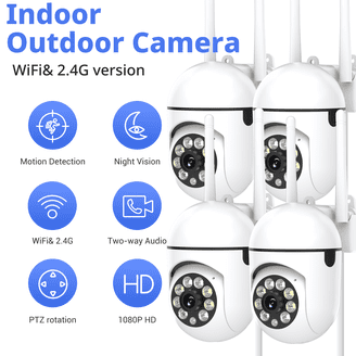 BoyKeep 2K Security Camera, Outdoor Wired 360Â° Pan Tilt, Color