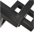 thumbnail image 4 of 12" x 7" Black Metal Abstract Shaped Geometric Sculpture, by DecMode, 4 of 9