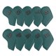 thumbnail image 3 of Juego de 10 fundas universales para cabezas de hierro de golf, 4-9, P, S, A, x Accesorios de golf Cabeza de palo Verde oscuro, 3 of 9