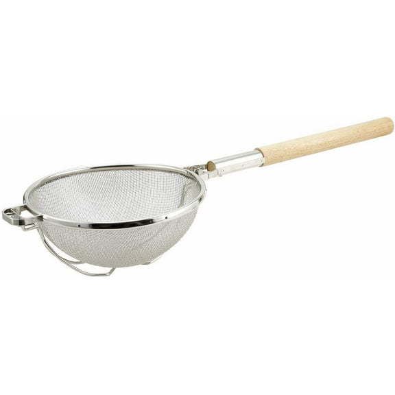 Winco Strainer, 10.5-Inch Diameter, Reinforced Double Mesh