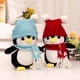 thumbnail image 2 of 1pc 25/35cm lindo pingüino con sombrero bufanda muñeco de peluche suave Animal relleno juguetes de dibujos animados almohada para niños regalo de Navidad Decoración, 2 of 5