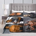 thumbnail image 2 of Blanket Shemar Actor Moore Throw Flannel Blankets Warm Soft Cozy Fuzzy Blanket for Bed Sofa Couch Camping Travel Gift Blankets for All Seasons 80"x60", 2 of 6