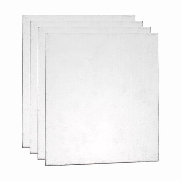4 Pcs 1/16" Hot Rolled Steel Sheets, 4" x 4" Steel Plate Base Metal Sheet for Structural Support Construction Boards Industrial Use Machinery Manufacturing, Silver