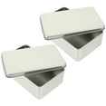 thumbnail image 2 of Shisuyan Rectangular Metal Tin Box Tinplate 2Pcs 7.1X4.3X2.2In, 2 of 8