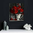 thumbnail image 5 of Nawypu Wall Art Canvas Red Rose Painting Flower Wall Art Pictures For Bedroom Living Room Set Framed Home Decor Artworks, 5 of 5