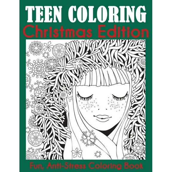 Teen Coloring Christmas Edition, (Paperback)