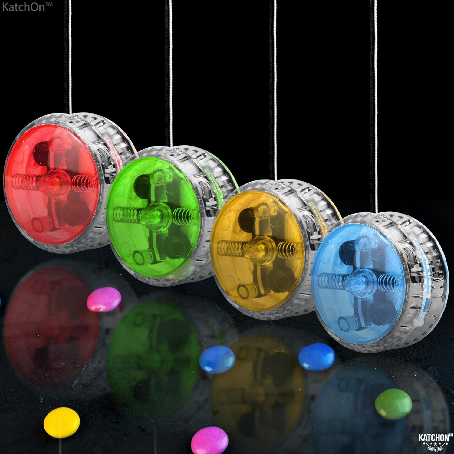 KatchOn, Multicolor, Light Up Yoyos - Pack of 24 | LED Yoyo Bulk,  Birthday Party Favors for Kids | Summer Party Favors |  Party Favors for Kids