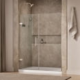 thumbnail image 4 of Kohler 27616-10L-BNK 71.5 x 58 in. Composed Frameless Pivot Shower Door with 0.37 in. Thick Crystal Clear Glass - Anodized Brushed Nickel, 4 of 7