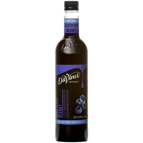 (Price/Case)Davinci Gourmet 4073738402122 Gourmet Sugar Free Blueberry Syrup 4-750 Milliliter