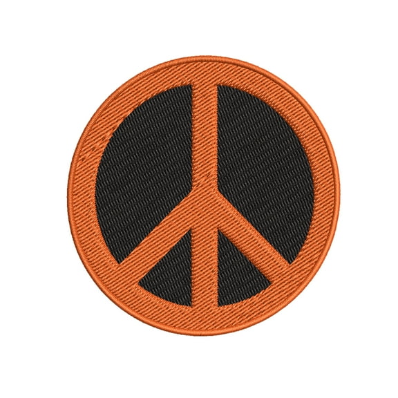 IRON ON APPLIQUE - PEACE SIGN