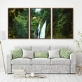 thumbnail image 2 of IDEA4WALL 3 Piece Framed Canvas Wall Art for Living Room, Bedroom Waterfall in Deep Forest of Croatia Canvas Prints for Modern Home Decoration Ready to Hang, 2 of 4