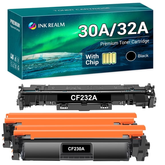 32A CF232A | 30A CF230A Compatible for CF230A 30A Toner Cartridge Use With CF232A 32A Drum Unit LaserJet Pro M203 M227 M206 M230 ( 2 x CF230A Toner   1 x CF232A Drum Unit )