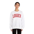 thumbnail image 4 of Logger Sweatshirt Gifts Crew Neck Shirt Long Sleeve Unisex, 4 of 7
