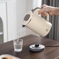 thumbnail image 4 of 0.8L Portable Stainless Steel Electric Kettle, Double Layer Anti-Scald, Auto Shut-Off Mini Hot Water Boiler for Travel Camping Office, 600W Low Power, 4 of 12
