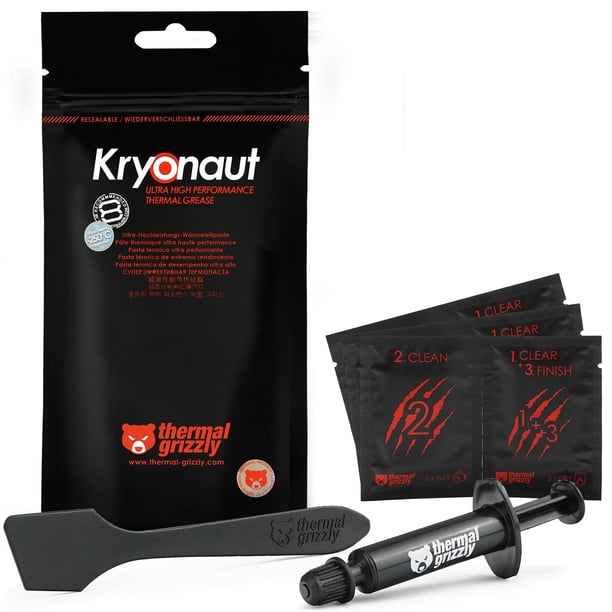 Pasta Térmica Thermal Grizzly Kryonaut 1g + Toallitas de Limpieza